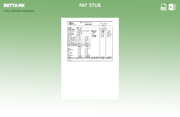 Модерен стил на IHSS In Home Supportive Services шаблон за изводи за заработка